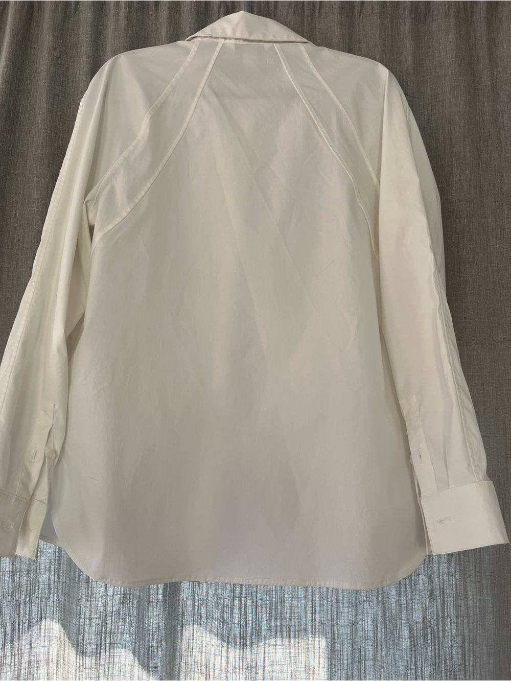 Athleta White Button-Up Shirt - Picture 3 of 3